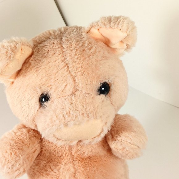 Moshi Moshi Pink Pig Stuffed Animal Plush Zip Back Secret Pocket HTF 9" - Picture 4 of 13